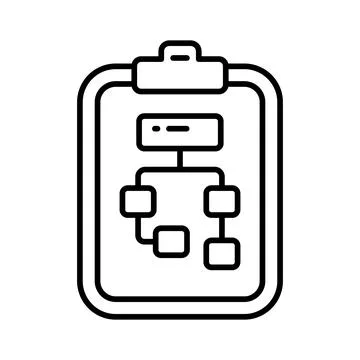 Data flow chart vector design in modern style, algorithm Stockillustratie
