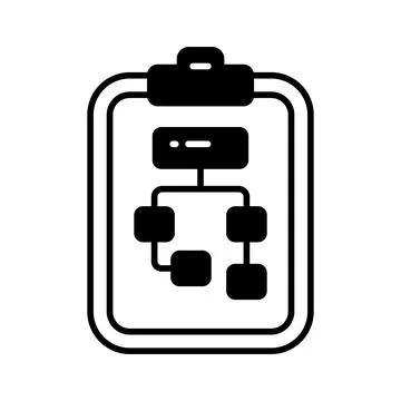 Data flow chart vector design in modern style, algorithm Stockillustratie