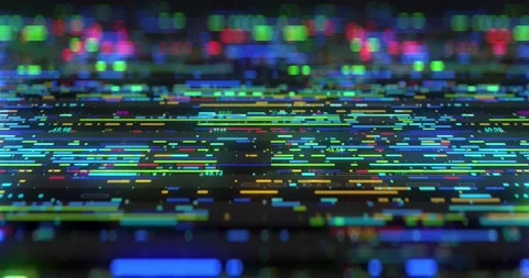 Data Flow - Color Lines Stock Footage 133742474