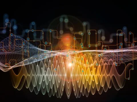 Data Flow Design 库存插图