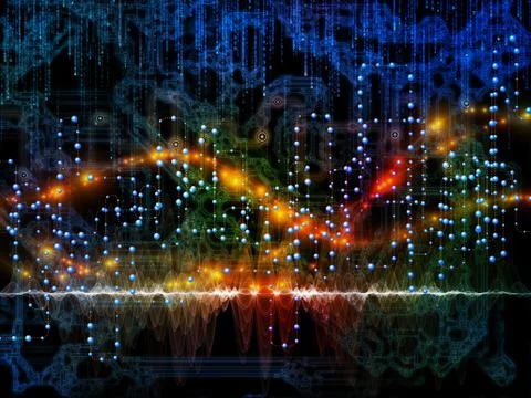 Data Flow Design 스톡 일러스트