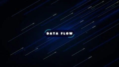 Data flow digital background, with glowing motion, lines and futuristic, te.. Stock Footage 337559433