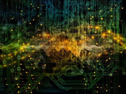 Data Flow Elements Stockillustratie