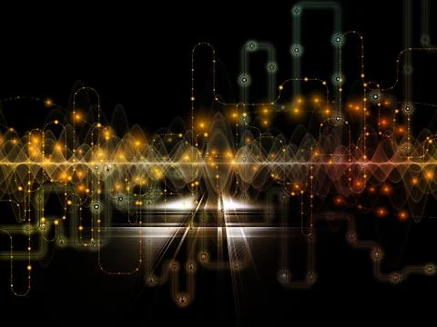 Data Flow Mechanism 무료 스톡 일러스트