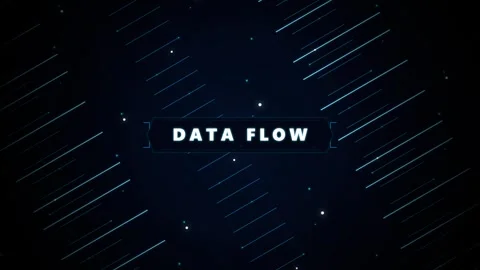 Data flow motion background, with digital network, lines and particle, effe.. Stock Footage 337559489