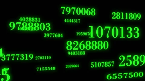 Data flow Motion Numbers Stock Footage 55138283