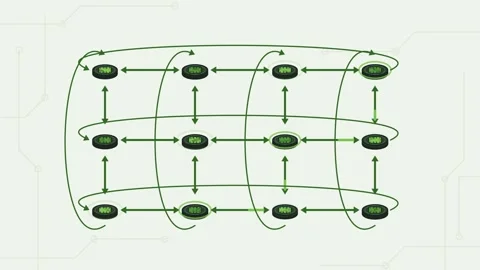 Data Flow Network Visualization Accelerator Concepts Graphic Abstract Motion Stock Footage 341924611