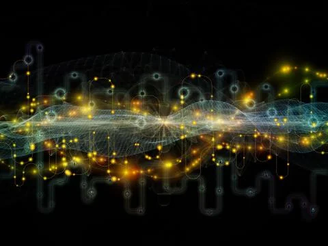 Data Flow Processing 스톡 일러스트