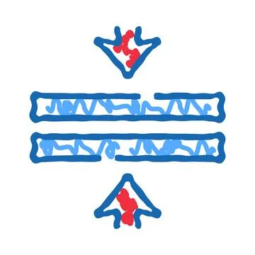 Data flow security with secure connection arrows Stock Illustration