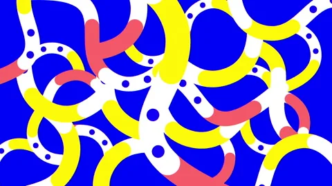 Data Flow Shapes 1 Stock Footage 252088647