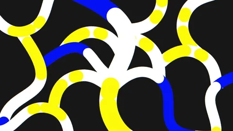 Data Flow Shapes 2 Stock Footage 252088631