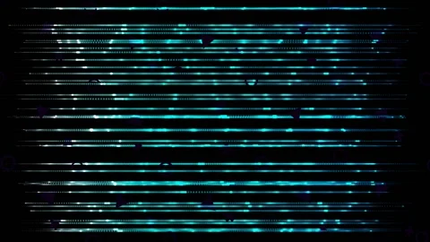 Data flow simulation in shape of background made of moving horizontal lines Video stock 141003476