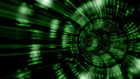 Data flow stream and Internet connection technology. 스톡 동영상 334024449