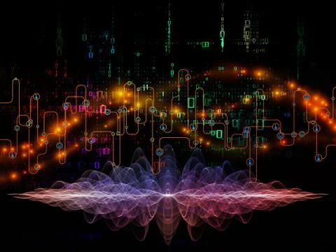 Data Flow Stream 库存插图