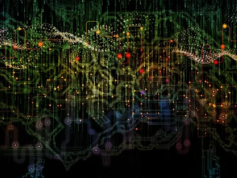 Data Flow Stream Stockillustratie