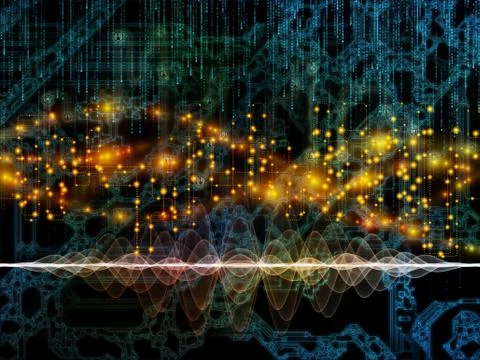 Data Flow Stream 스톡 일러스트