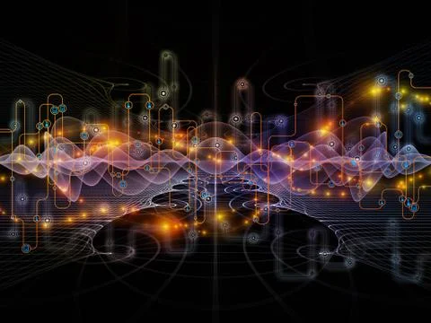 Data Flow Stream 스톡 일러스트