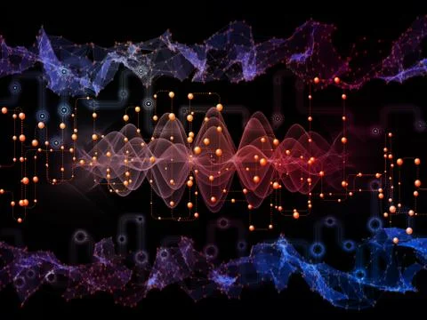 Data Flow Stream 스톡 일러스트