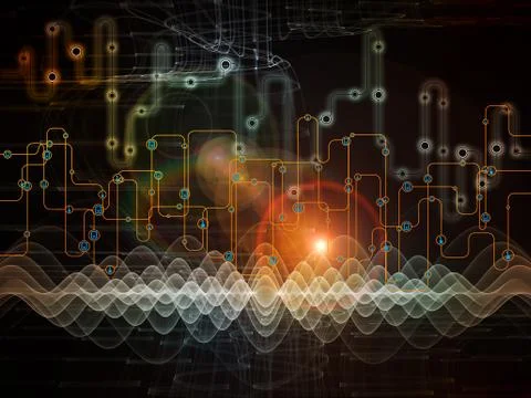 Data Flow Technologies Stock Illustration