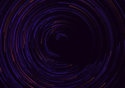 Data flow technology connection. Abstract radial vortex circular trail Stock Illustration