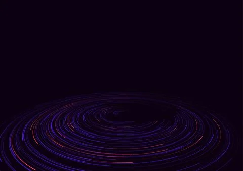 Data flow technology connection. Abstract radial vortex circular trail 스톡 일러스트