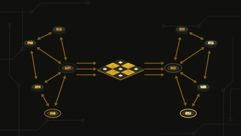 Data Flow Visualization Accelerator Concepts Seamless Loop Animation Digital Stock Footage 341924733