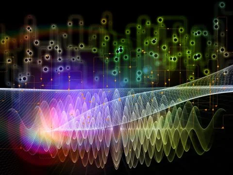 Data Flow Visualization イラスト素材