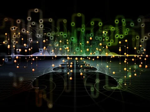 Data Flow Visualization イラスト素材