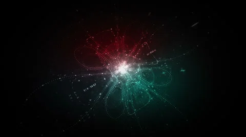 Data Flower Front RGB Stock Footage 38895756