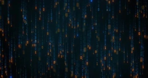 Data flowing down the matrix. Abstract computer code Stock Footage 138120269