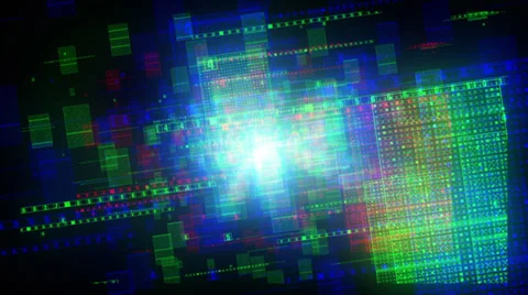 Data Fly Through Stock-Footage 34315676