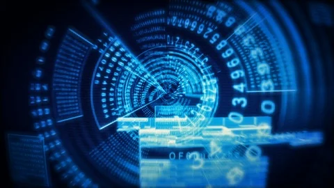 Data fly through Stock Footage 95493431