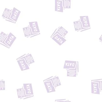 Data folder glyph vector seamless pattern Illustrazione stock