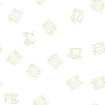 Data folder glyph vector seamless pattern Stock Illustration