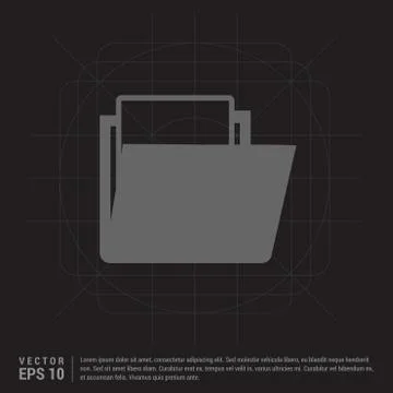 Data folder icon Illustrazione stock