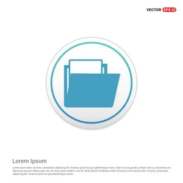 Data folder icon Illustrazione stock