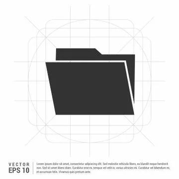 Data folder icon Stock Illustration