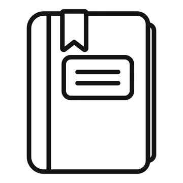 Data folder icon outline vector. Web contact Illustrazione stock