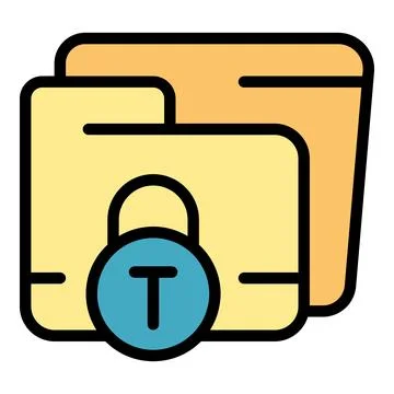 Data folder icon vector flat Stock Illustration