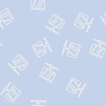 Data folder line seamless pattern Stock Illustration