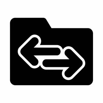 Data folder transfer icon 8K ultra quality image ratio with transfer, manag.. Stock Illustration