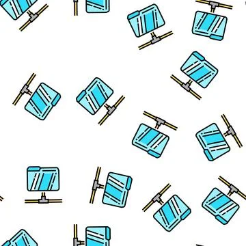 Data folder vector seamless pattern Illustrazione stock