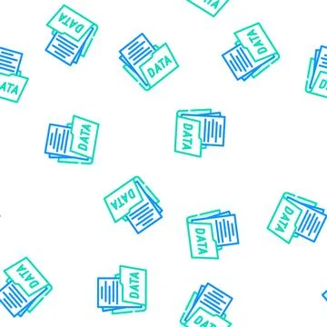Data folder vector seamless pattern Stock Illustration