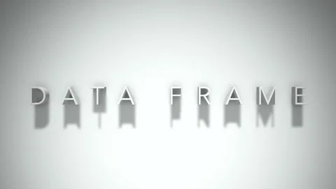 Data frame 3D title animation with shadows on a white background Stock Footage 297457619