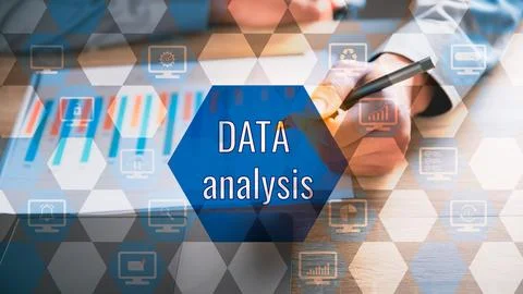 Data gathering and statistical working. Stock Photos