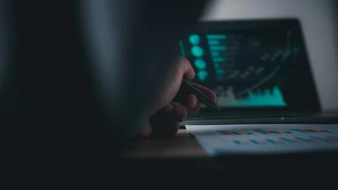 Data gathering and statistical working. Stock Photos