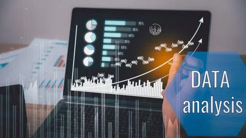 Data gathering and statistical working. Stock Photos