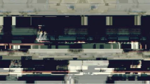 Data Glitch Random Digital Signal Error Stock Illustration