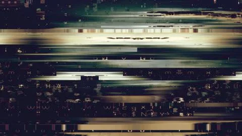 Data Glitch Random Digital Signal Error Stock Illustration