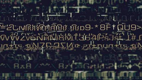 Data Glitch Random Digital Signal Error Stock Illustration